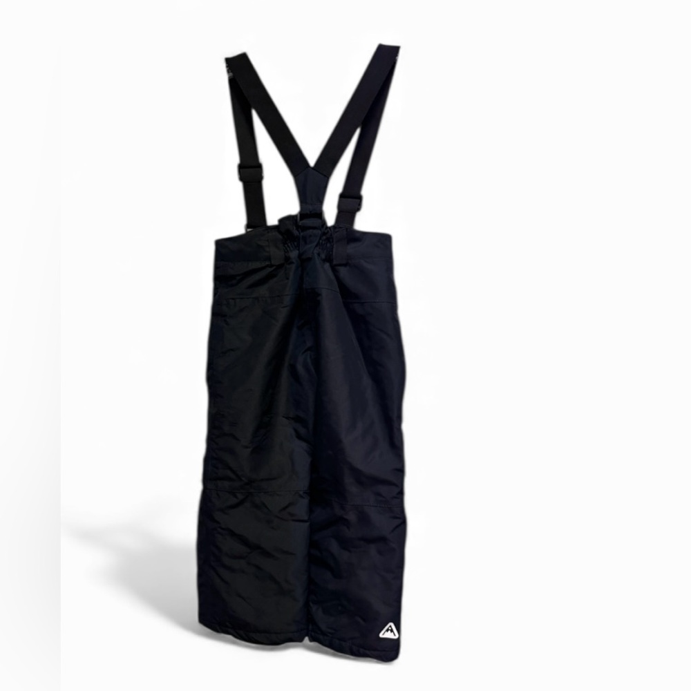 Crivit Pro Kids Black Snow Pants with Suspenders Size 2-4Y